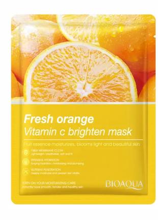 Маска для обличчя BIOAQUA Fresh Orange Vitamin C Brighten Mask...