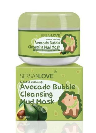 Маска для обличчя SERSANLOVE Bubble Mask Cleansing Mud з екстр...