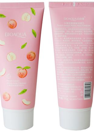 Пінка для вмивання BIOAQUA Peach Acid Cleanser з екстрактом пе...