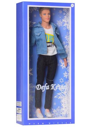 Дитяча ігрова лялька Кен у зимовому одязі 8427 (Джинсовка)