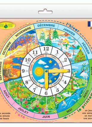 Дитяча розвиваюча гра "Годинник" France 82838 французькою мовою