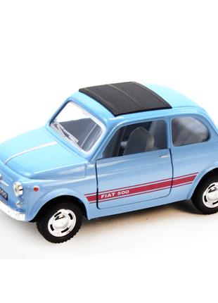 Колекційна іграшкова модель FIAT 500 KT5004W інерційна (Блакит...
