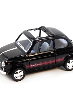 Колекційна іграшкова модель FIAT 500 KT5004W інерційна (Чорний)