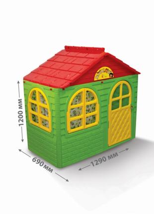 Дитячий ігровий Будиночок зі шторками 02550/13 пластиковий