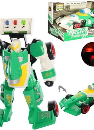 Дитячий трансформер D622-H04 робот + машинка (Зелена)