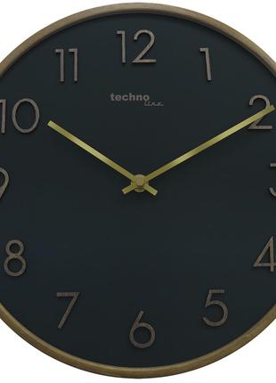 Часы настенные бесшумные Technoline WT2430 Black
