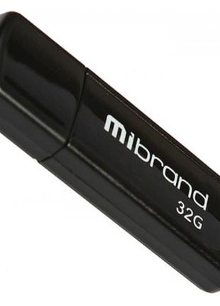 USB флеш накопитель Mibrand 32GB Grizzly Black USB 2.0 (MI2.0/...