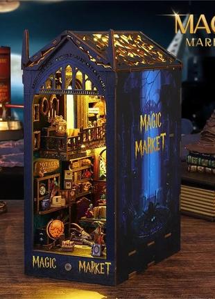 Бук Нук Magic Market Book Nook 3D пазл деревянная головоломка ...