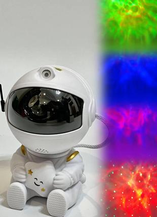 Ночник-проектор астронавт с эффектом звездного неба / Ночник с...