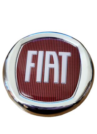Емблема значок на капот, багажник Fiat Фіат бордовий на скотчі...