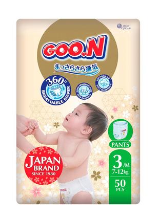 Трусики-подгузники GOO.N Premium Soft для детей 7-12 кг (разме...
