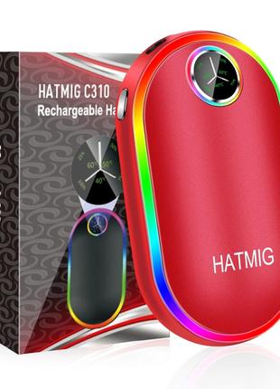 Акумуляторна грілка для рук HATMIG, 10000 мАг, 2 в 1, USB-гріл...