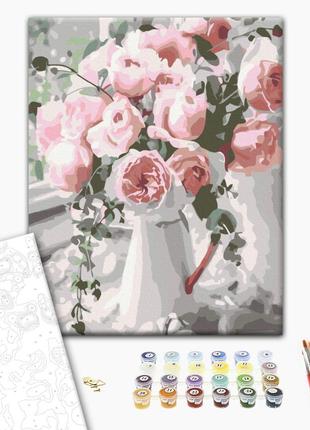 Картина по номерам "Букет нежных роз", "RBS29390", 30x40 см