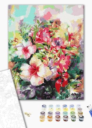 Картина по номерам "Фантазийные цветы", "BS52516", 40x50 см
