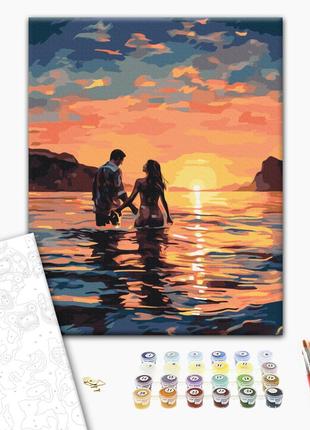 Картина за номерами "Закохані на світанку", "BS53890", 40x50 см