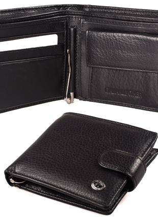 Чоловічий шкіряний гаманець із затискачем для купюр ST 113-1 B...