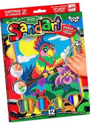 Фреска з піску своїми руками "SandArt" SA-01 (Папуга)