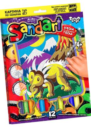 Фреска з піску своїми руками "SandArt" SA-01 (Трицератопс)