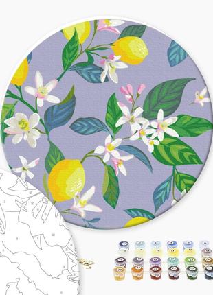 Картина по номерам Цветение лимона (Размер L), RC00047L, 40 см