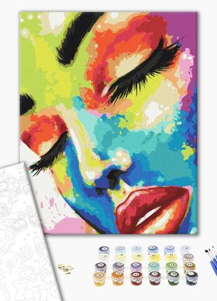 Картина по номерам "Женщина в красках", "BS37607", 40x50 см