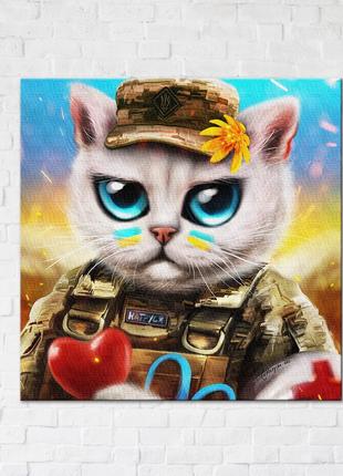 Постер "Котик врач © Марианна Пащук", "CN53118S", 30x30 см