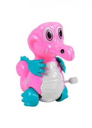 Заводна іграшка 908 "Динозаврик" (Рожевий)