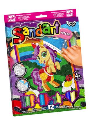 Набір для творчості "SandArt" SA-02-01…10 фреска з піску (Поні...