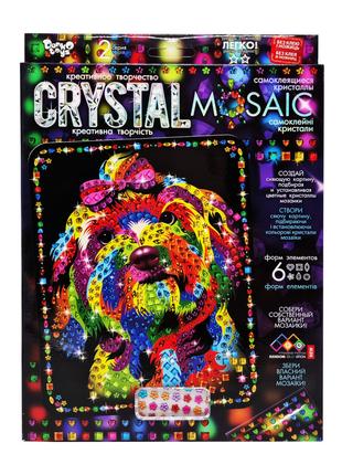 Креативна творчість "Crystal mosaic Пес" CRM-02-05, 6 форм еле...