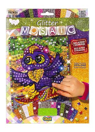 Креативна творчість "Glitter Mosaic Owl" БМ-03-04 блискуча моз...