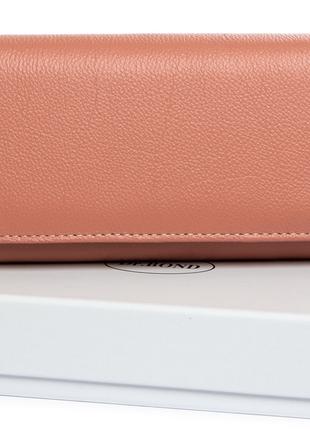 Женский кожаный кошелек на магнитах Dr.Bond W502-2 розовый нат...