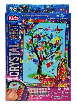 Набір креативної творчості "Crystal art Kids" Дерево CArt-01-0...