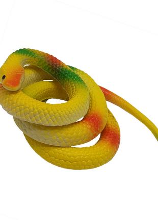 Дитяча іграшка Антистрес "Змія" 12-30(Yellow) гумова 80 см