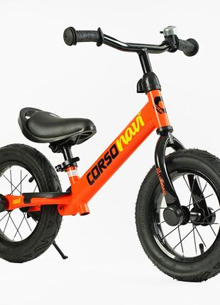 Беговел детский Corso Navi NV-12938 Оранжевый, надувные колеса...