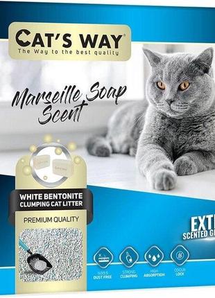 Наполнитель для кошачьего туалета Cat's Way марсельское мыло +...