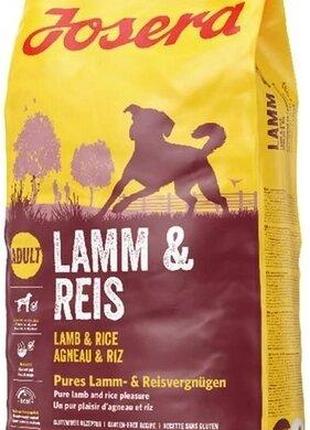 Сухий корм для дорослих собак JOSERA Lamm & Reis 15 кг (Ягня т...