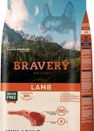 Сухой корм BRAVERY Lamb Mini Adult для взрослых собак мелких п...