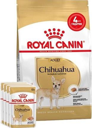 Корм для взрослых собак Royal Canin CHIHUAHUA ADULT 1.5 кг + 4...