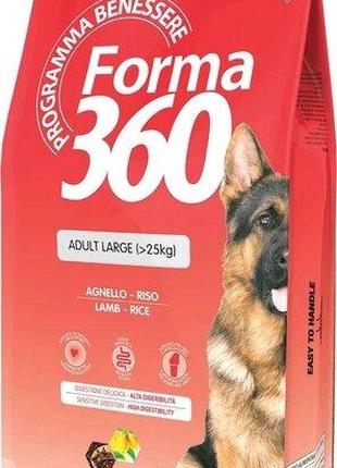 Сухой корм для собак крупных пород Forma 360 с ягнятком и рисо...