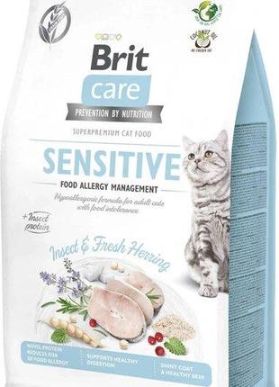 Сухой корм для кошек с пищевой непереносимостью Brit Care Cat ...