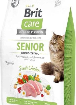 Сухой корм для летних кошек с избыточной весо Brit Care Cat GF...
