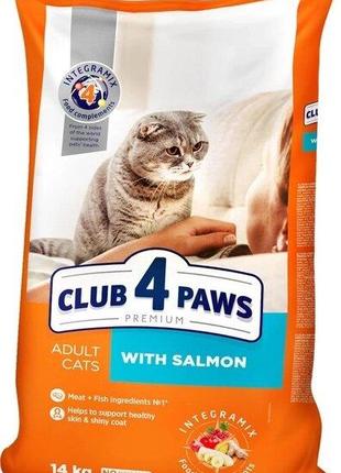 Сухой корм для взрослых кошек Club 4 Paws (Клуб 4 Лапы) Премиу...