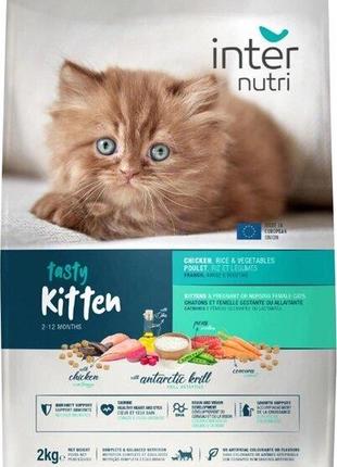 Сухой корм для котят и беременных кошек Internutri Tasty Kitte...
