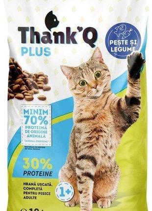 Сухой корм кошек Thank'Q с рыбой 10 кг (5941878203672) Код/Арт...
