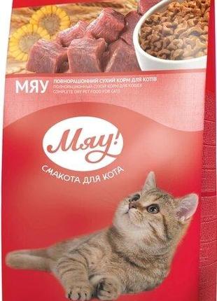 Сухой полнорационный корм для кошек Мяу! с курицей 14 кг
(4820...
