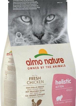 Сухой корм Almo Nature Holistic Cat для котят со свежей курице...