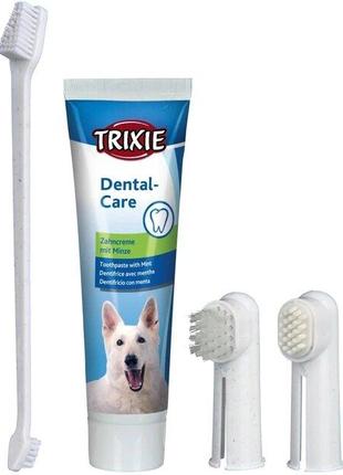 Зубна паста зі щітками Trixie для собак (4011905025612) Код/Ар...