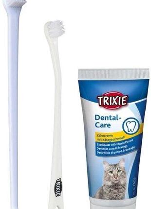 Набор для гигиены зубов Trixie для кошек 50 г (4011905256207) ...