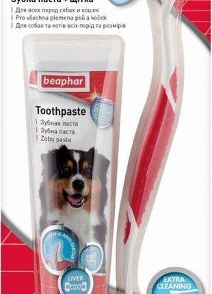 Набор зубная паста + щетка Beaphar для собак и кошек (87112311...