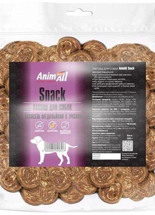 Лакомство для собак AnimAll Snack лососевые медальоны с треско...