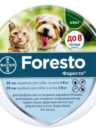 Ошейник Bayer Форесто от блох и клещей для собак и кошек малых...
